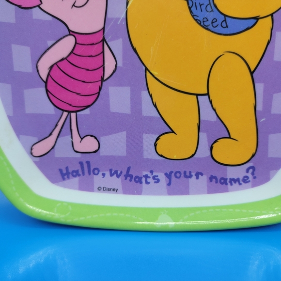 Winnie the Pooh Melamine Plastic Honey Pot Shaped Plate Disney Piglet Pooh 8"x7" - Picture 5 of 8